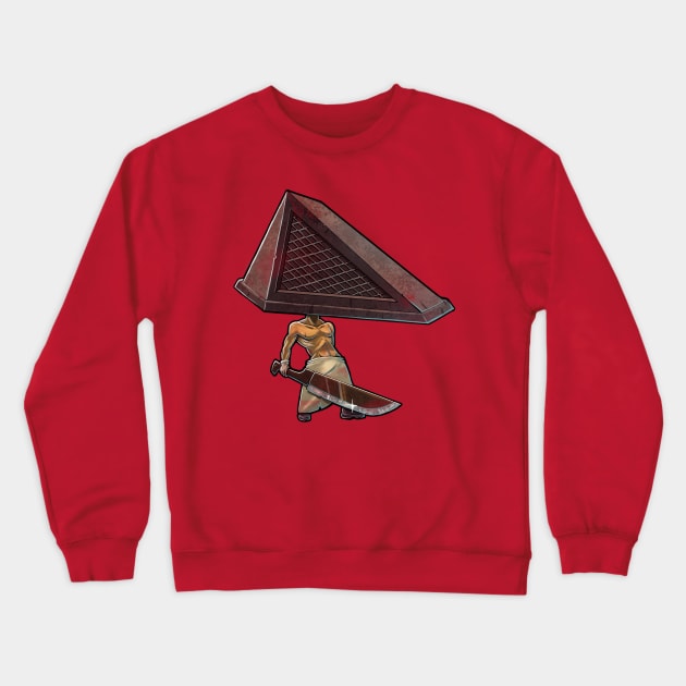 Chibi Pyramid Head Crewneck Sweatshirt by DasGnomo